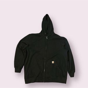3XL Black Zip-Up Carhartt Hoodie